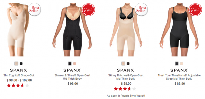Варианты бесшовного боди - Блог Бандерольки, рис. 1 Spanx 3